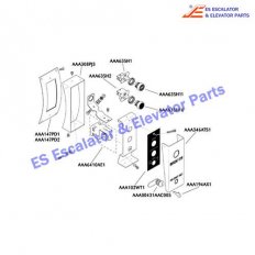 AAA635H2 Escalator Keyswitches Parts Collar Mounting