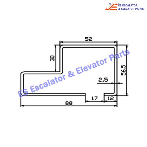 Escalator XAA50CJ Track Use For XIZI OTIS