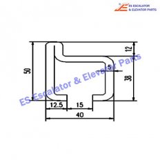 Escalator GAA50AGC-F8N90235 Track