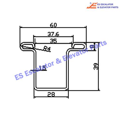 Escalator 2232581 Track Use For KONE