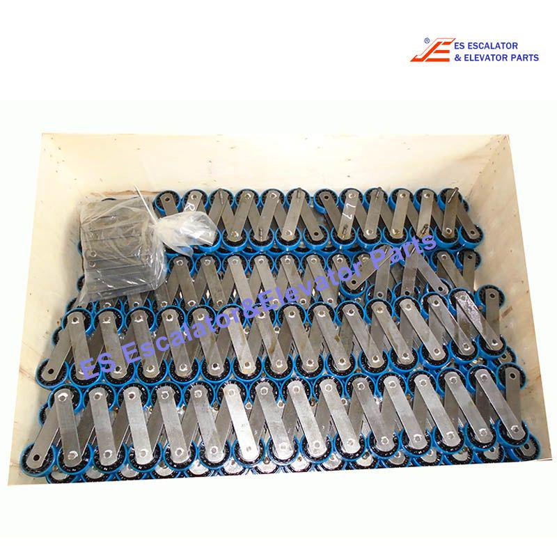 XAA332CJ-123KN Escalator Step Chain  508-XO Step Chain Reinforced  Offest Link Without Axles For 1 Step 3 Links Left 3 Links Right 1pc All Pin d=15mm Roller 76x22mm With All Roller Bearings 6204-2RS Outer 30x5/Inner 35x5 Plates  Use For Otis