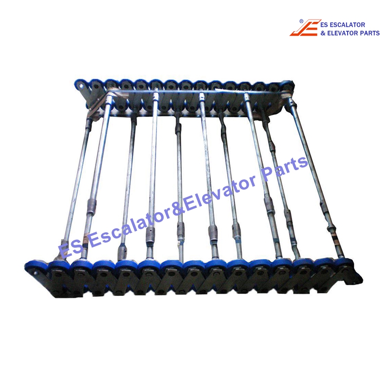 XAA26150AE18 Escalator Step Chain 508-XO Step Chain With Axels 800 mm Complete For 2 Steps (36 Links Left+36 Links Right Pins d=12.7mm) Roller 76x22mm With 2 Bushing And 1 Bearing 6203 Outer Plates 5x26mm / Inner Plates 4x35mm 70KN Use For Otis