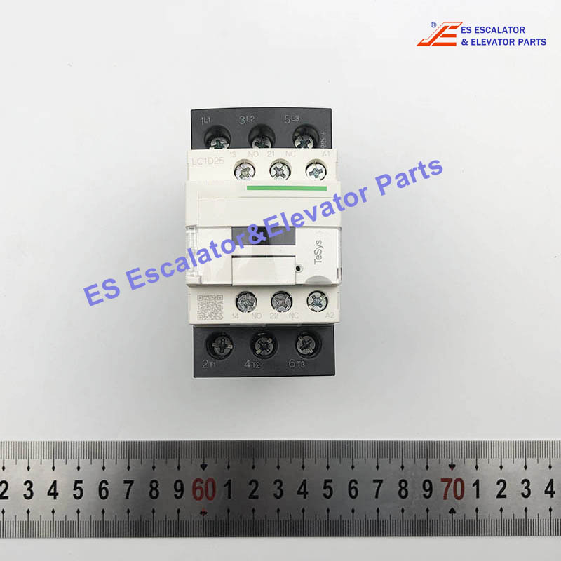 LC1D25 Escalator Auxiliary Contact Block Electric Contactor 230V 50/60HZ Use For Schneider