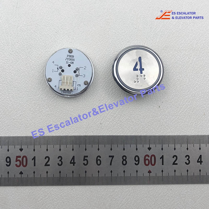 PB29 Elevator Push Button Color:Blue Voltage:DC24V Dimension:ø37.5mm Use For Other