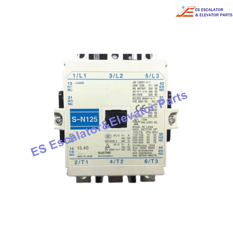 S-N125 Elevator Contactor 220V Use For Mitsubishi